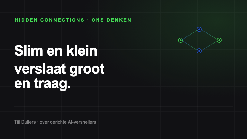 Waarom bedrijven niet alleen groot moeten denken over AI, maar vooral slim en klein moeten beginnen